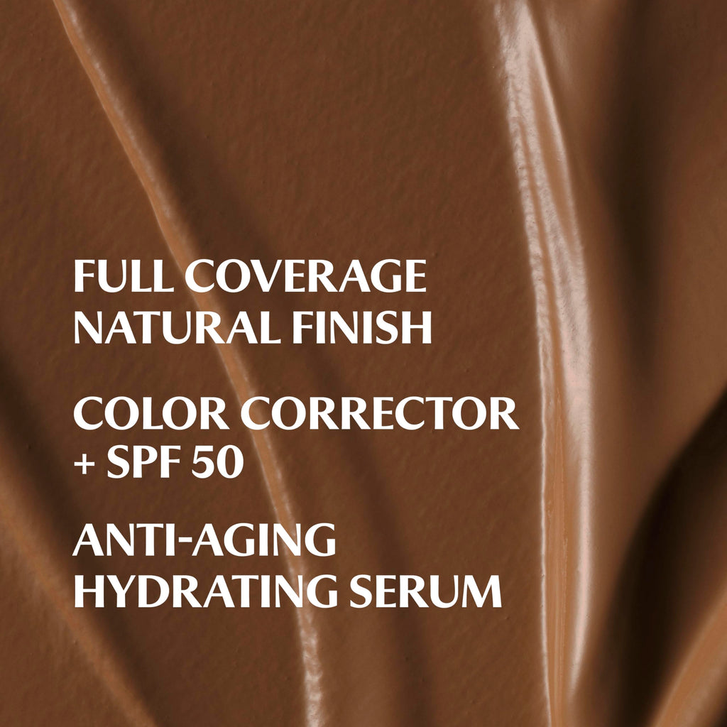 IT Cosmetics CC+ Cream Deep Mocha – Full Coverage Foundation with SPF 50+ + Hyaluronic Acid & Peptides