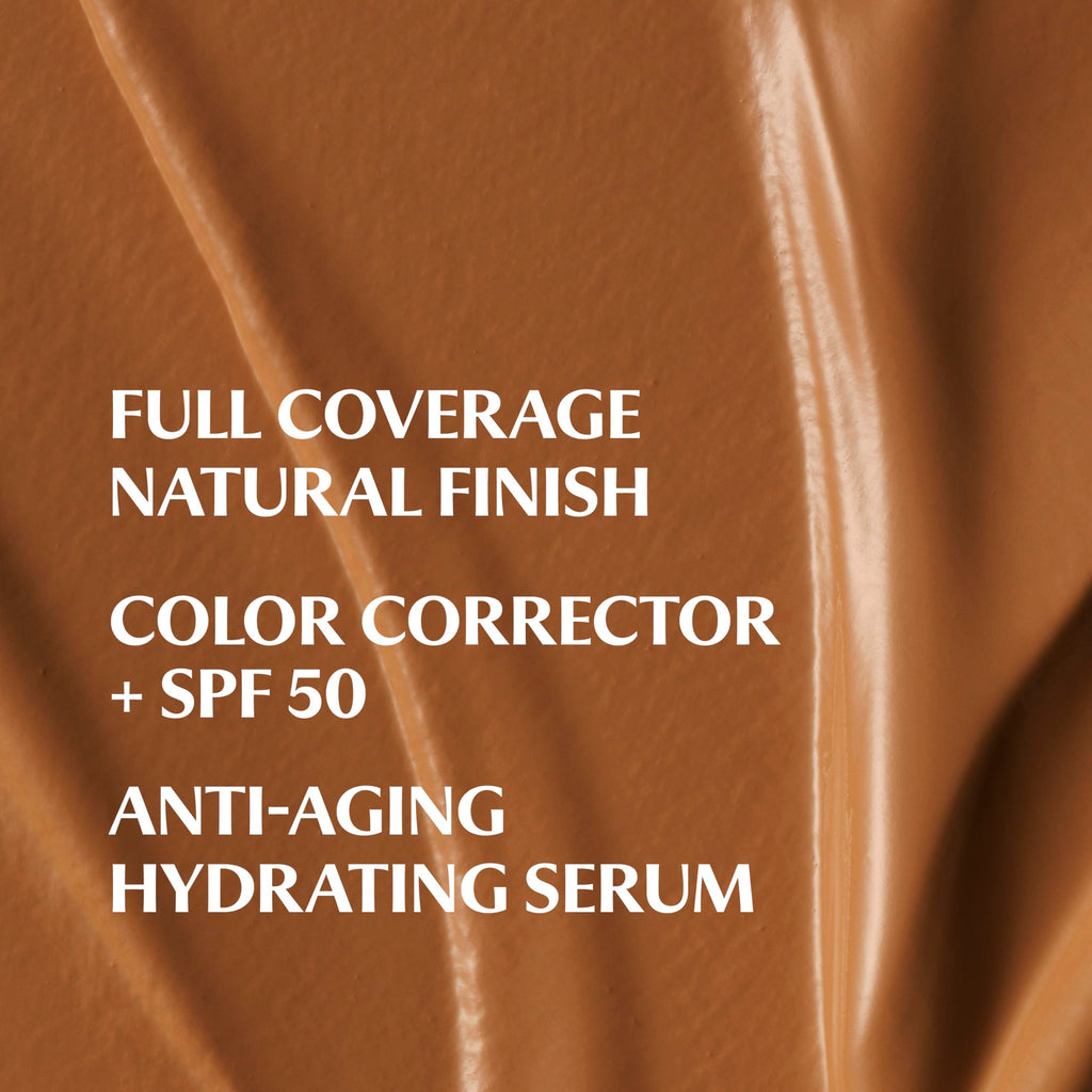 IT Cosmetics CC+ Cream Travel (Deep Honey) – Full-Coverage SPF 50+ Foundation with Hydrating Serum