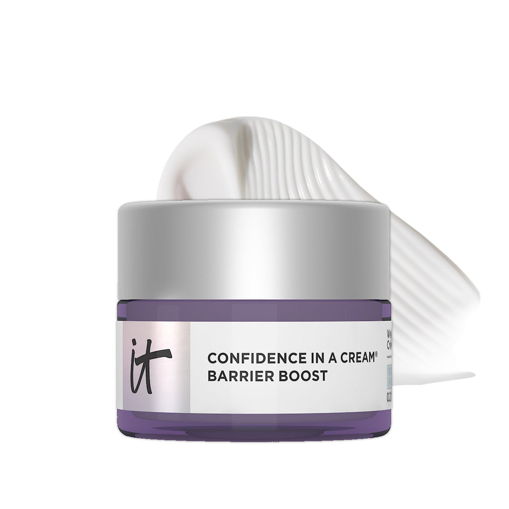 IT Cosmetics Confidence in a Cream Barrier Boost – Skin Barrier Repair Daily Moisturizer (Fragrance-Free, 0.5 fl oz)