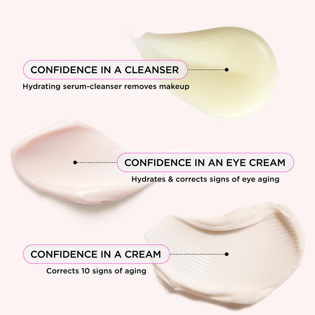 IT Cosmetics Unwrap Healthy Hydration 3-Piece Gift Set — Confidence in a Cream, Cleanser & Eye Cream