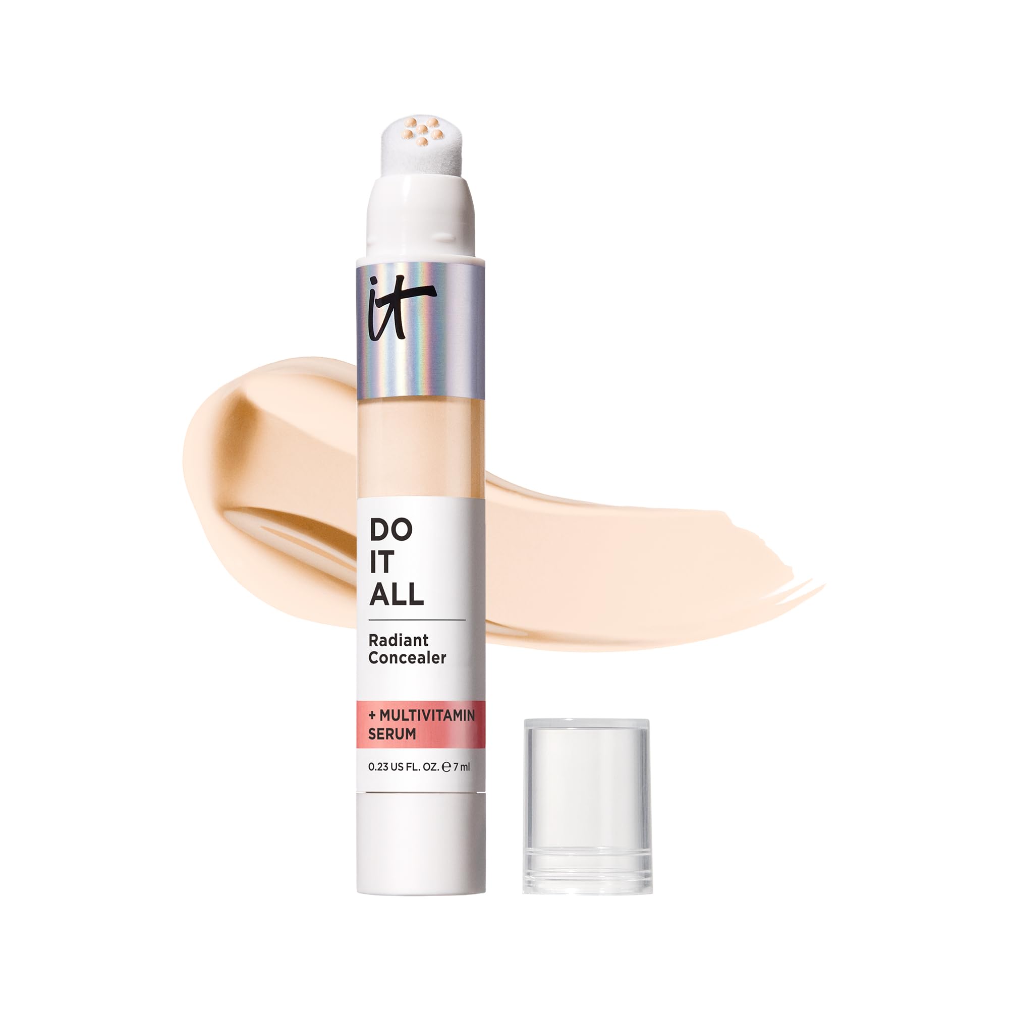 IT Cosmetics Do It All Radiant Concealer – 4-in-1 Hydration, Medium Coverage, Fairest Warm, 0.2 oz