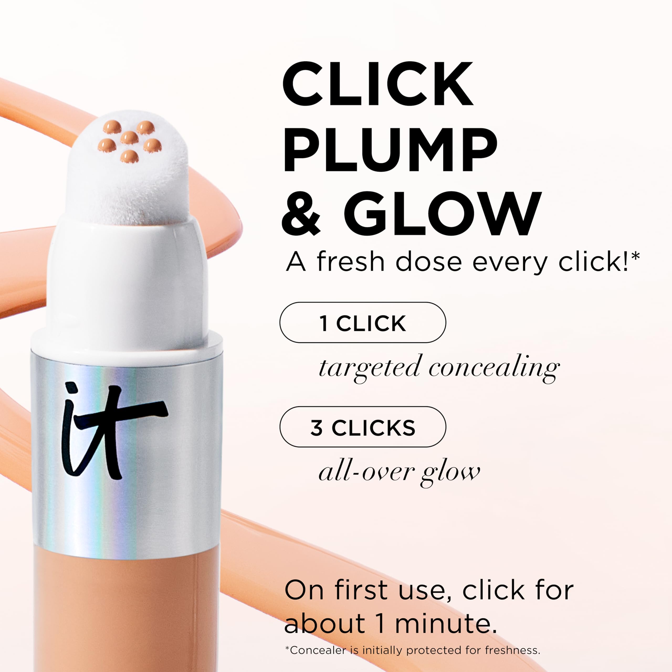 IT Cosmetics Do It All Radiant Concealer – 4-in-1 Hydration, Medium Coverage, Fairest Warm, 0.2 oz