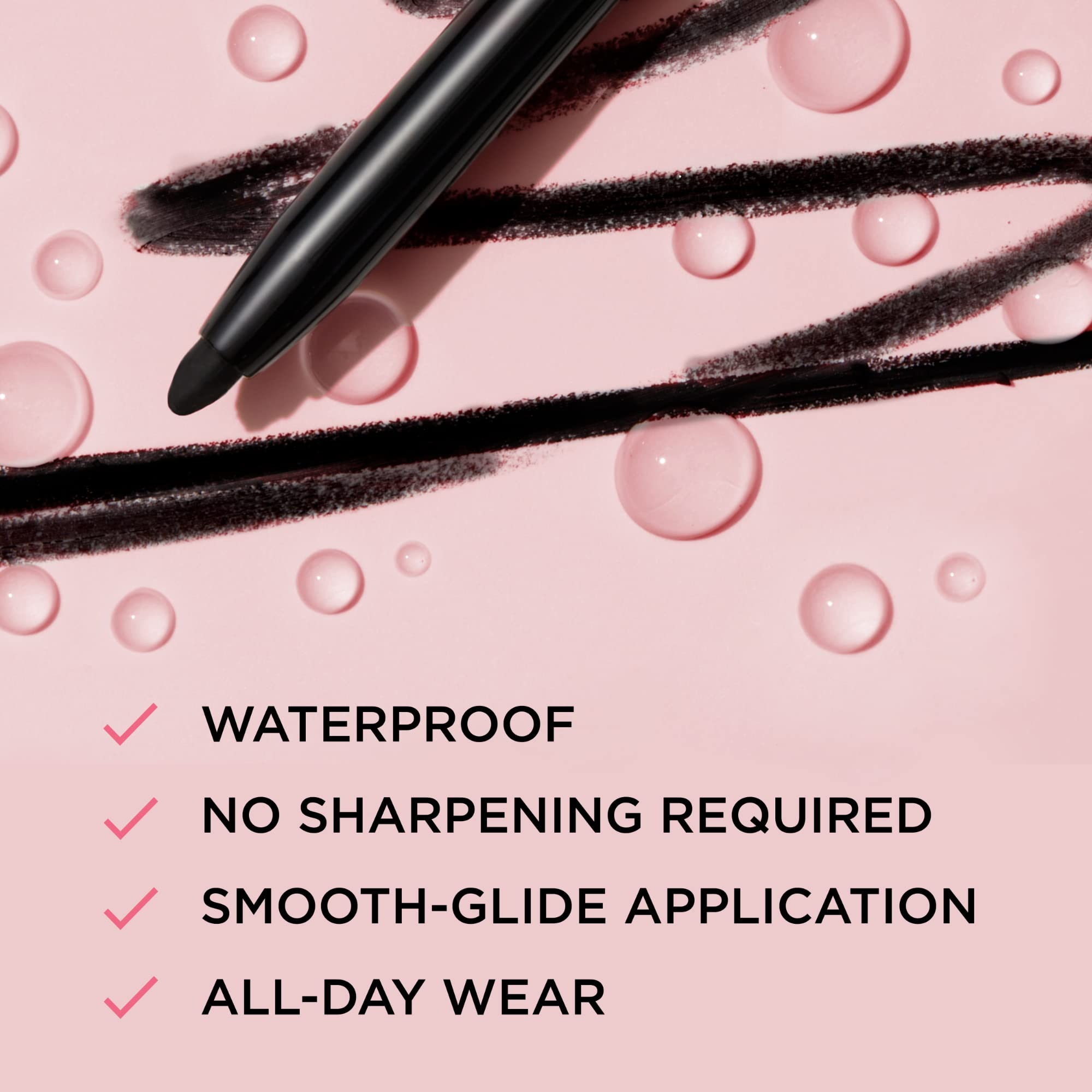 IT Cosmetics Superhero No-Tug Retractable Eyeliner – Brown, Waterproof, All-Day Wear
