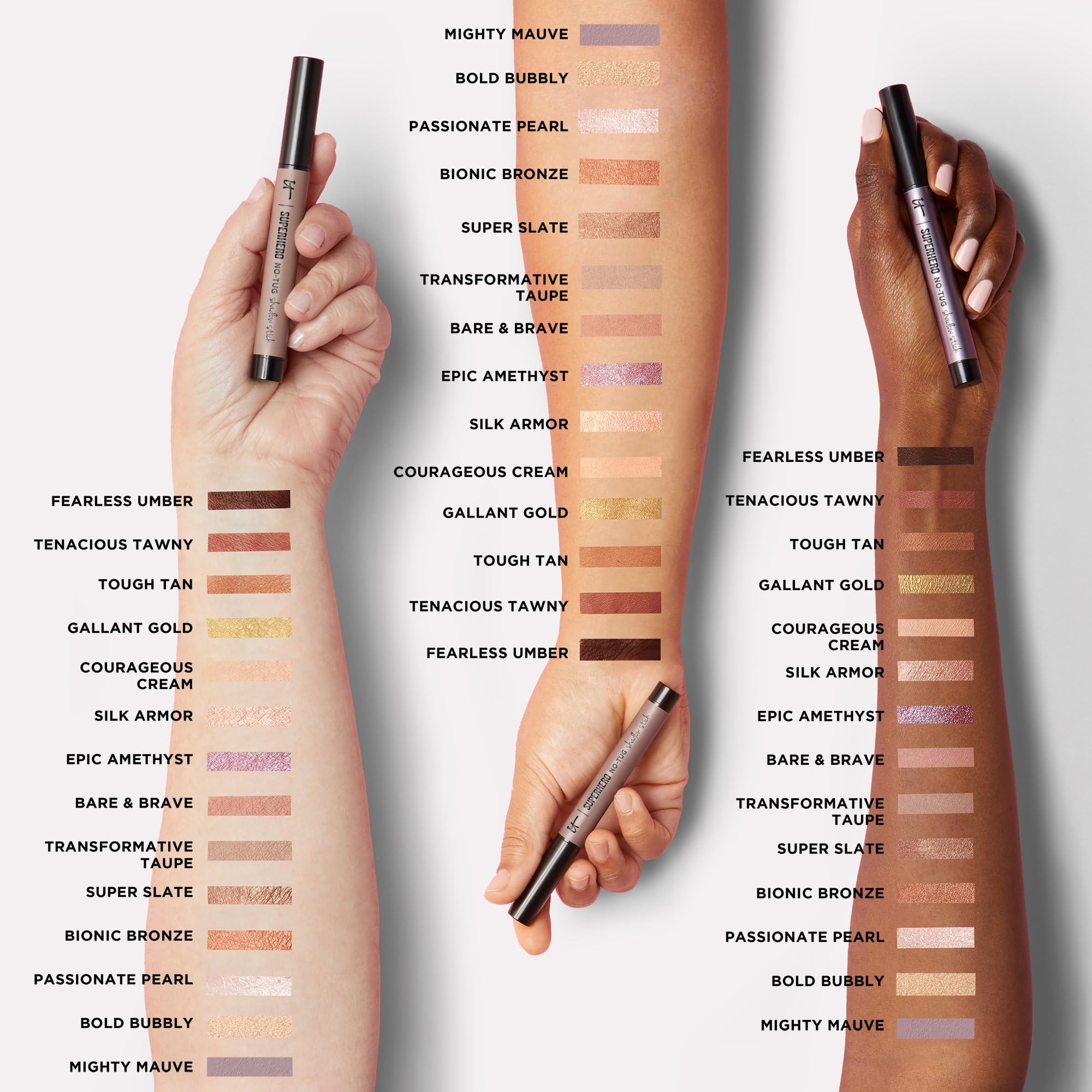 IT Cosmetics Superhero No-Tug Waterproof Shadow Stick – Bold Bubbly | Longwear Cream Eyeshadow