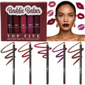Italia Deluxe Exclusive Edition Top Five Lip Kit – Mousse Matte Lipsticks & Ultrafine Lipliners