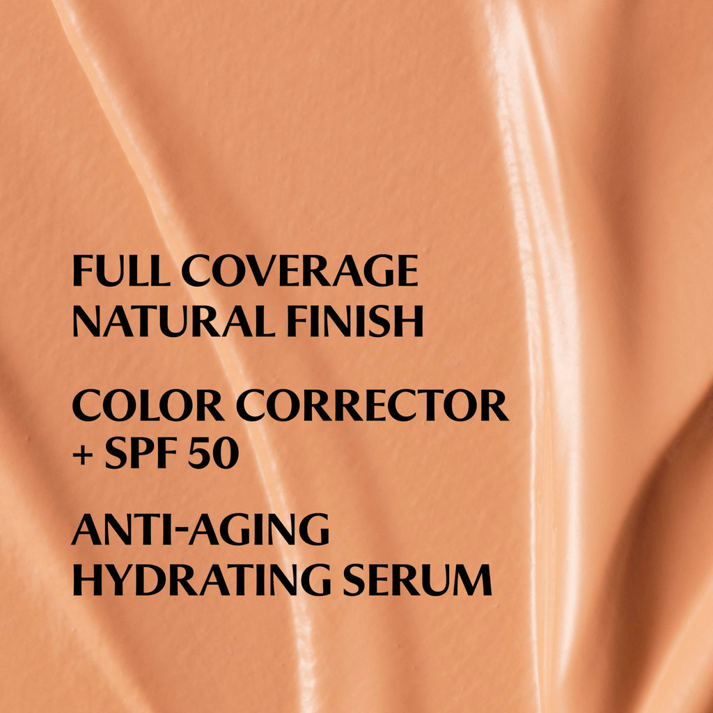 IT Cosmetics CC+ Cream Tan Cool – Full Coverage Foundation SPF 50+ with Hyaluronic Acid & Peptides