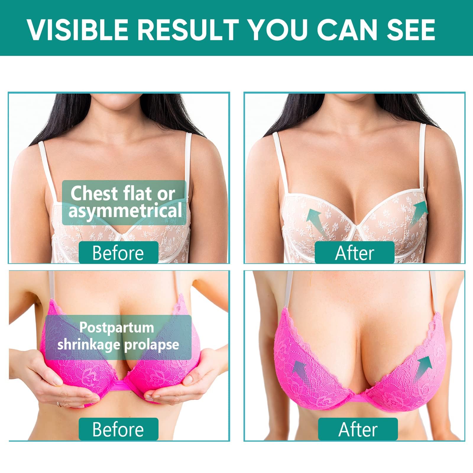 ITECFREELY Breast Enhancement Cream - Natural Firming, Lifting, Plumping (2.11 oz)