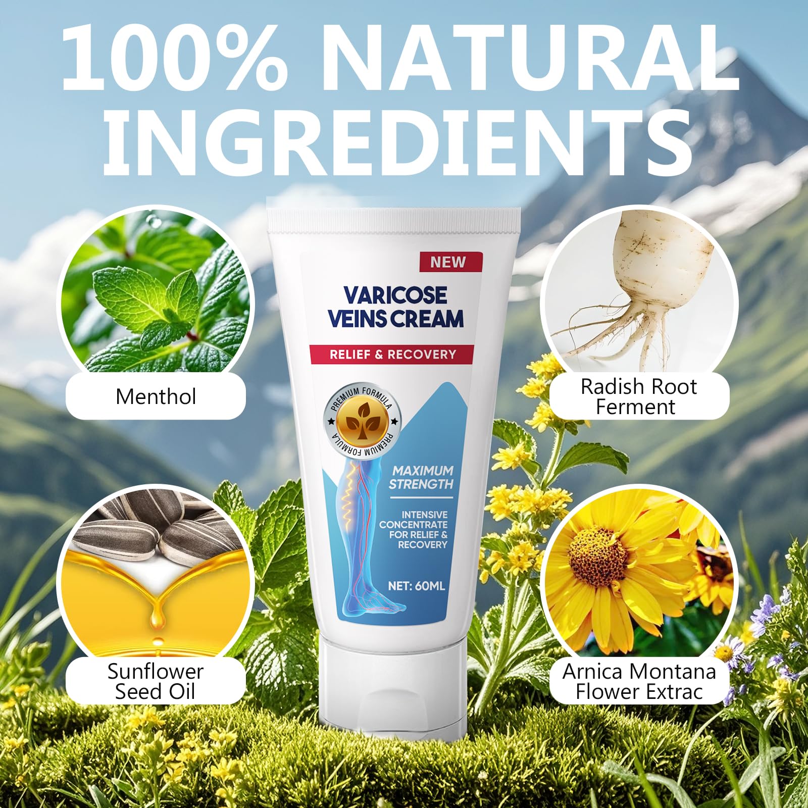 ITECFREELY Varicose Veins Cream – Improve Circulation & Leg Comfort