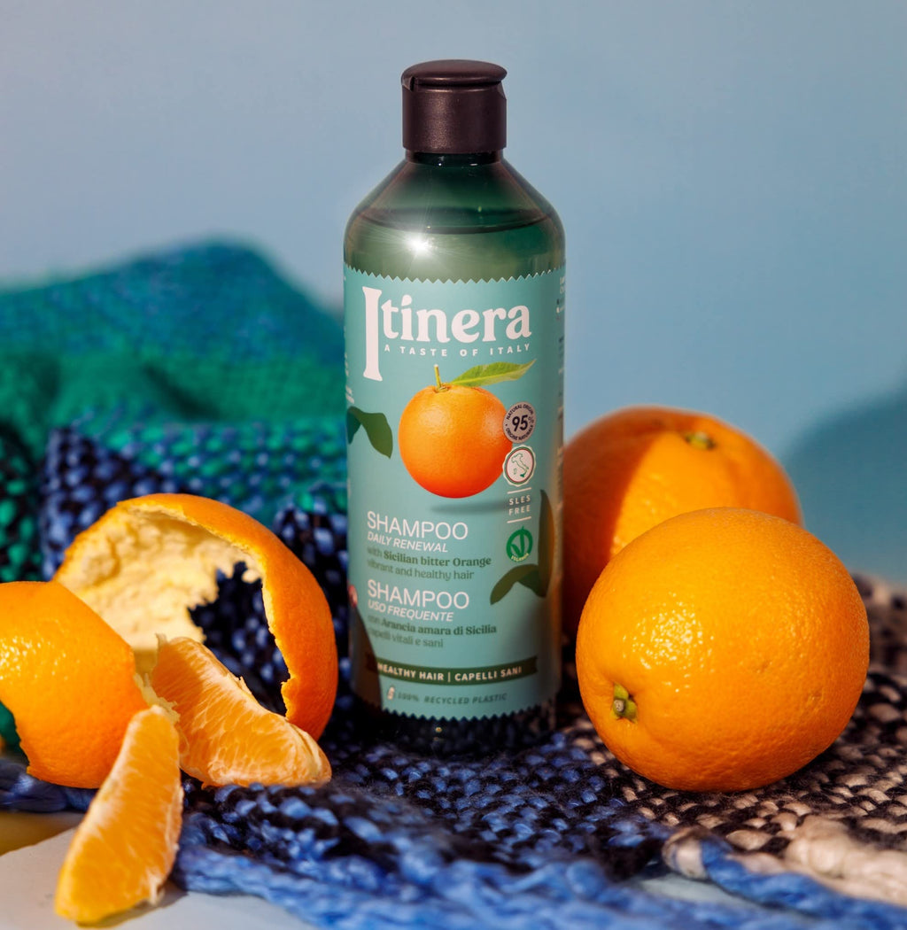 ITÍNERA Itinera Daily Renewal Shampoo with Sicilian Bitter Orange – Vibrant Hair, 95% Natural Origin, Vegan (2-Pack)