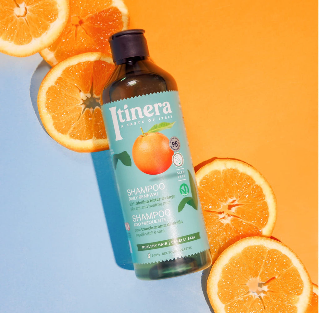ITÍNERA Itinera Daily Renewal Shampoo with Sicilian Bitter Orange – Vibrant Hair, 95% Natural Origin, Vegan (2-Pack)