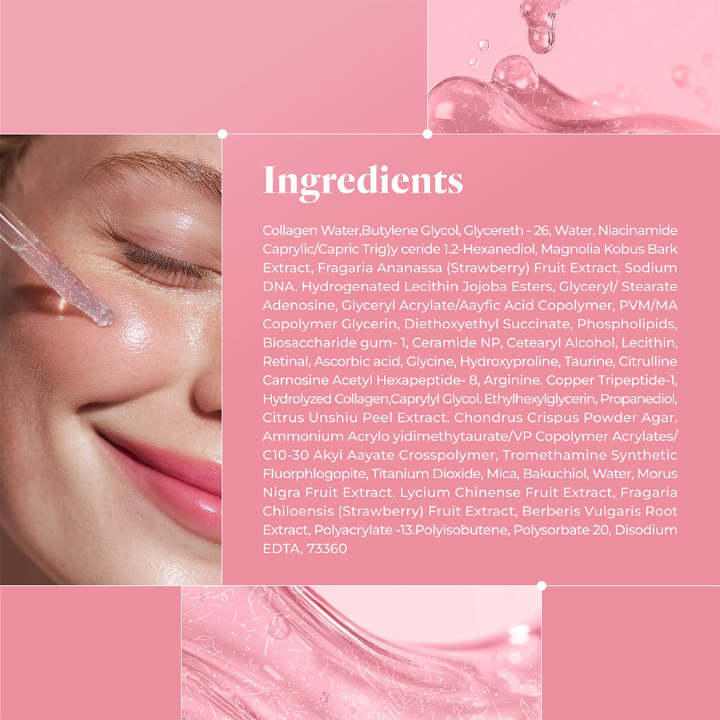 it:fu Blending Collagen UpTox Ampoule | Salmon DNA + Copper Peptides Serum | Retinol & Retinal | Anti-Aging & Hydration (1.01 oz)