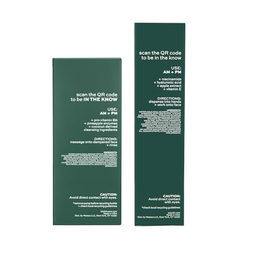 ITK Skincare 2-in-1 Milk-To-Foam Cleanser + Weightless Hydrating Moisturizer | Makeup Remover & Hydration Set