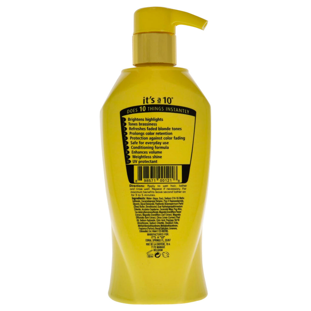 It's a 10 Haircare Miracle Brightening Shampoo for Blondes – 10 oz