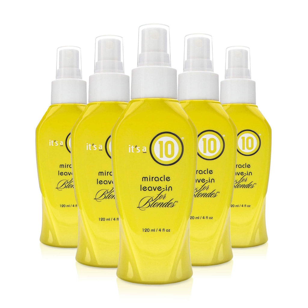it's a 10 Haircare Miracle Leave-In Conditioner for Blondes – 4 oz Pack of 5