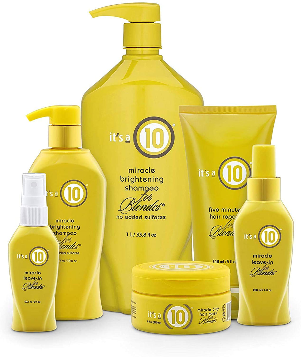 it's a 10 Haircare Miracle Leave-In Conditioner for Blondes – 4 oz Pack of 5