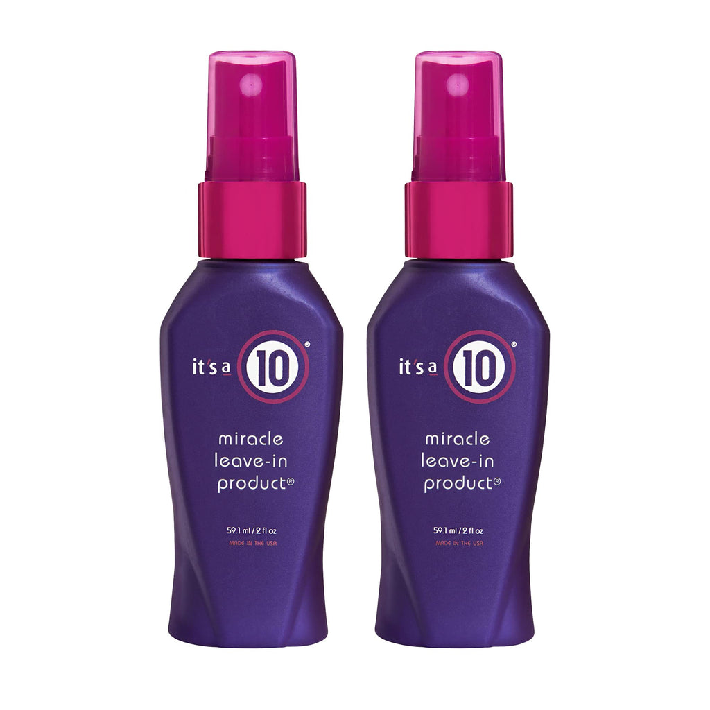 It's a 10 Haircare Miracle Leave-In – 2 fl oz x 2 Pack | Detangle, Hydrate, Shine