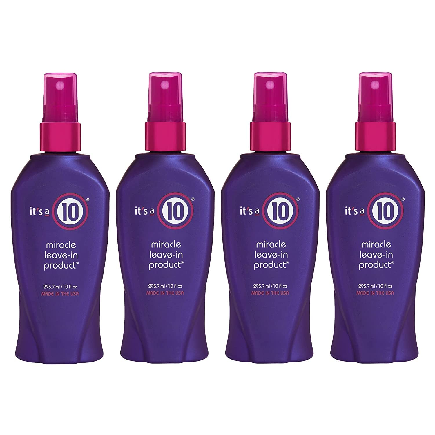It's A 10 Haircare Miracle Leave-In Conditioner Spray – 10 oz, 4-pack