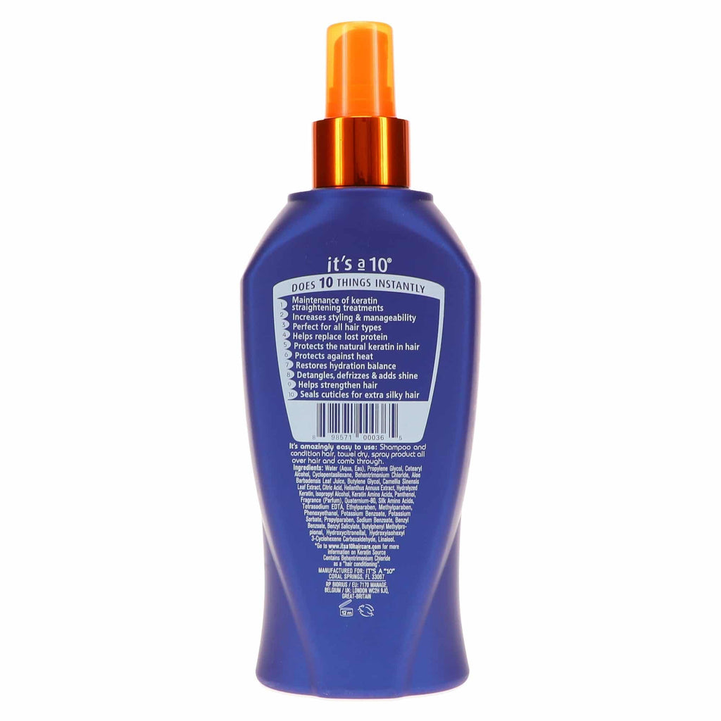 It's a 10 Haircare Miracle Leave-In Plus Keratin Spray – 10 fl oz (Pack of 2) | Detangler & Heat Protectant