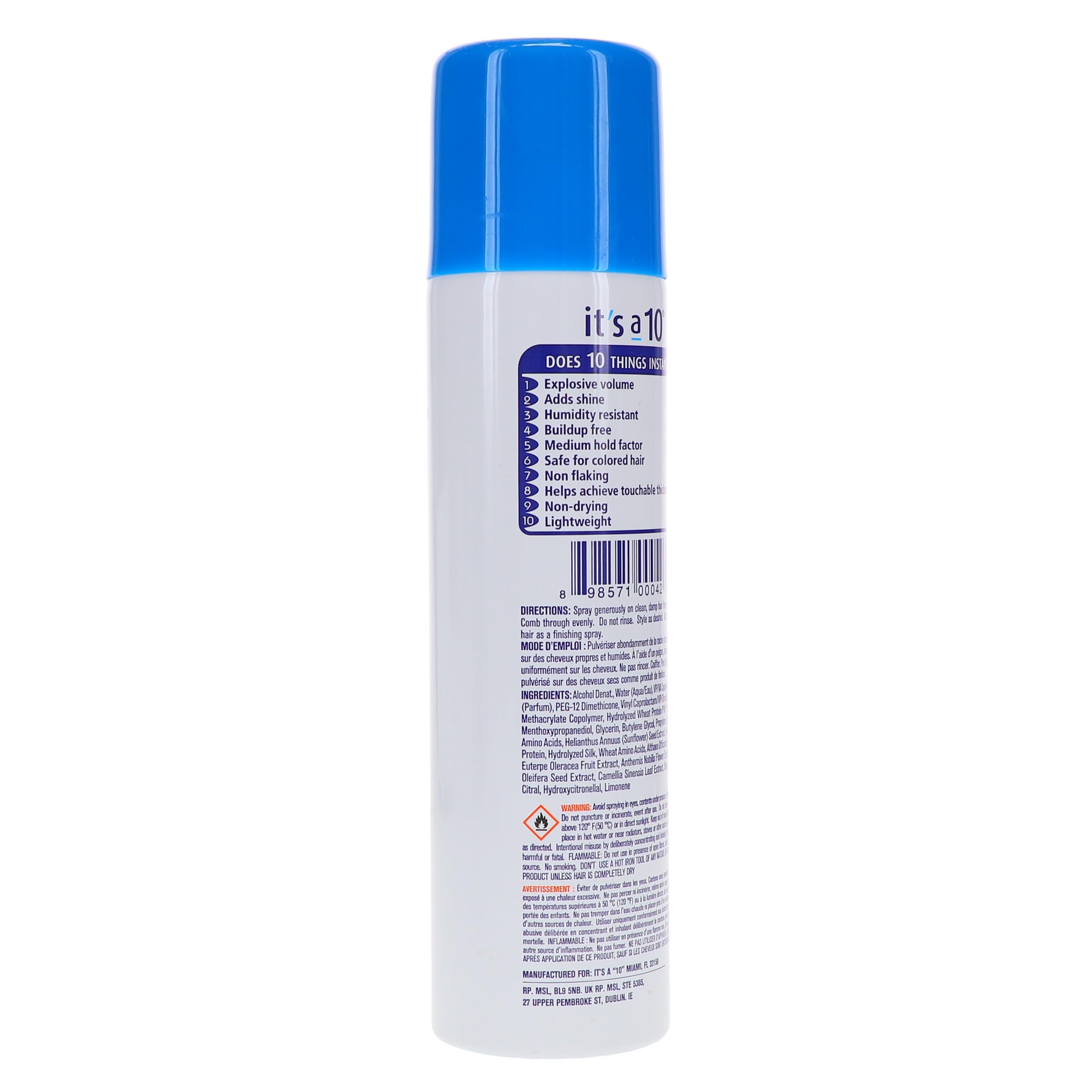 It's A 10 Miracle Blowdry Volumizer 6 Oz – Lightweight Root Lift for Volume & Shine