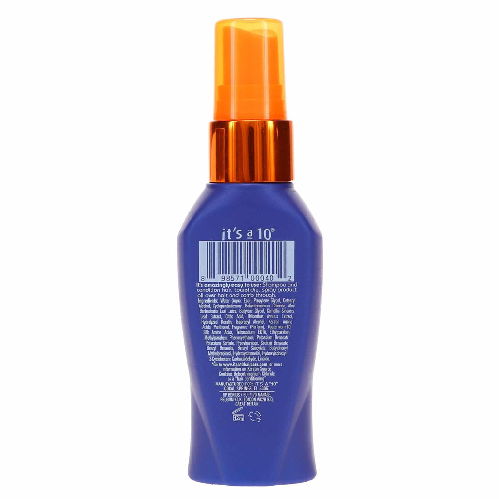 It's A 10 Miracle Leave-In Plus Keratin 2 Oz | Detangles, Smooths & Strengthens Hair