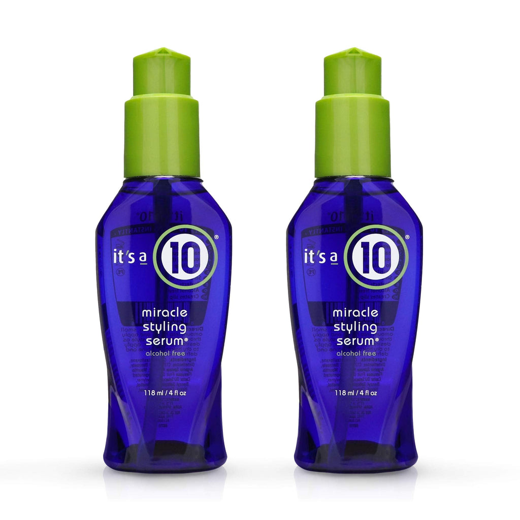 it's a 10 Miracle Styling Serum 4 oz (Pack of 2) | Humidity-Resistant, Smooth Shine