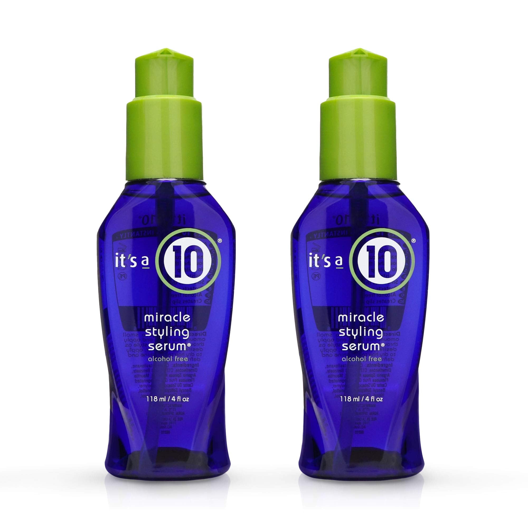it's a 10 Miracle Styling Serum 4 oz (Pack of 2) | Humidity-Resistant, Smooth Shine