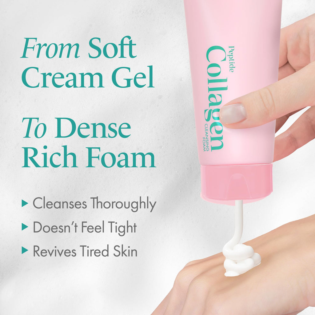 It'S SKIN Peptide Collagen Cleansing Foam – Hydrating Cleanser with Vegan Collagen & Oat Peptides