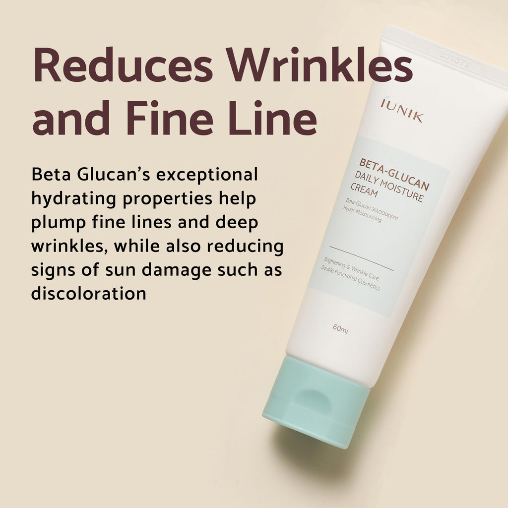 iUNIK Beta-Glucan Daily Moisture Cream | Lightweight, Non-Sticky Hydration for Dry & Sensitive Skin