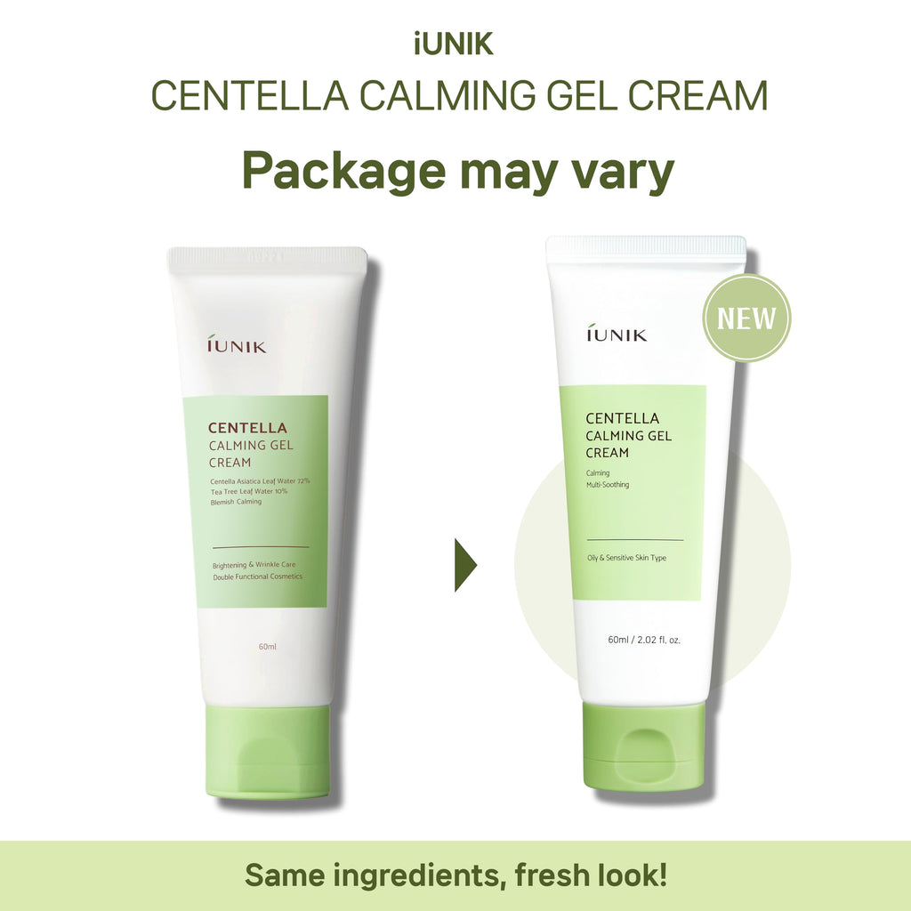IUNIK Centella Calming Gel Cream – Vegan, Non-Sticky Moisturizer for Sensitive, Oily Skin