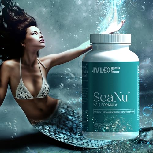 IVL SeaNu Hair Vitamins – Biotin, Zinc & Saw Palmetto for Hair Growth (1 Pack)