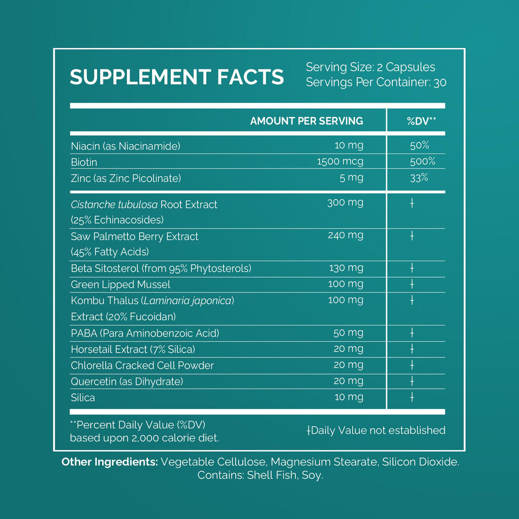 IVL SeaNu Hair Vitamins Supplements – Hair Strength, Growth & Fullness – 6 Pack
