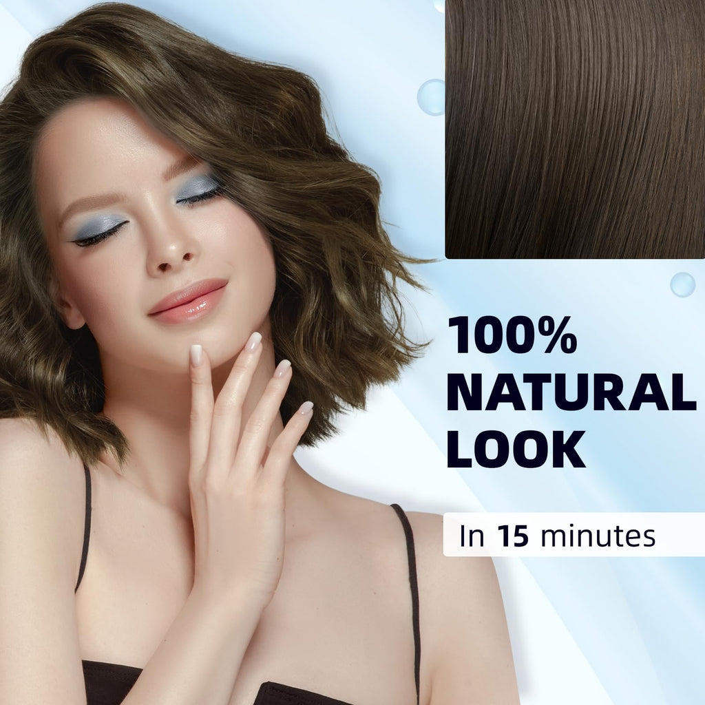 Ivnil Chestnut Brown Hair Dye Shampoo 3-in-1 – Herbal Color in Minutes (500ML)