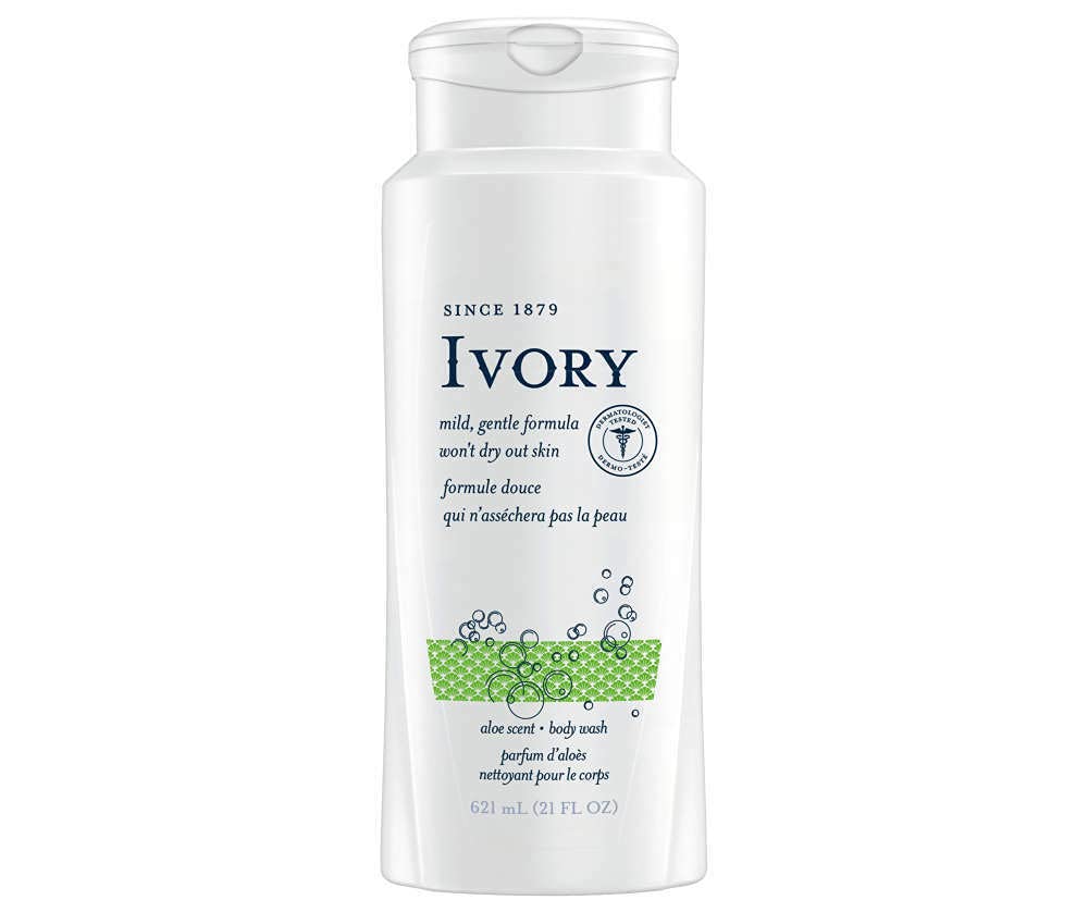 Ivory Scented Body Wash with Aloe, 21 oz (Pack of 6)