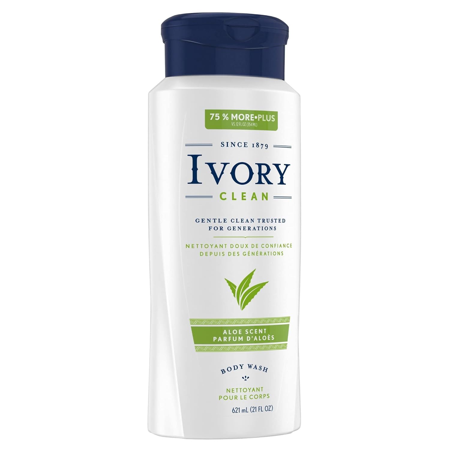 Ivory Scented Body Wash with Aloe, 21 oz (Pack of 6)