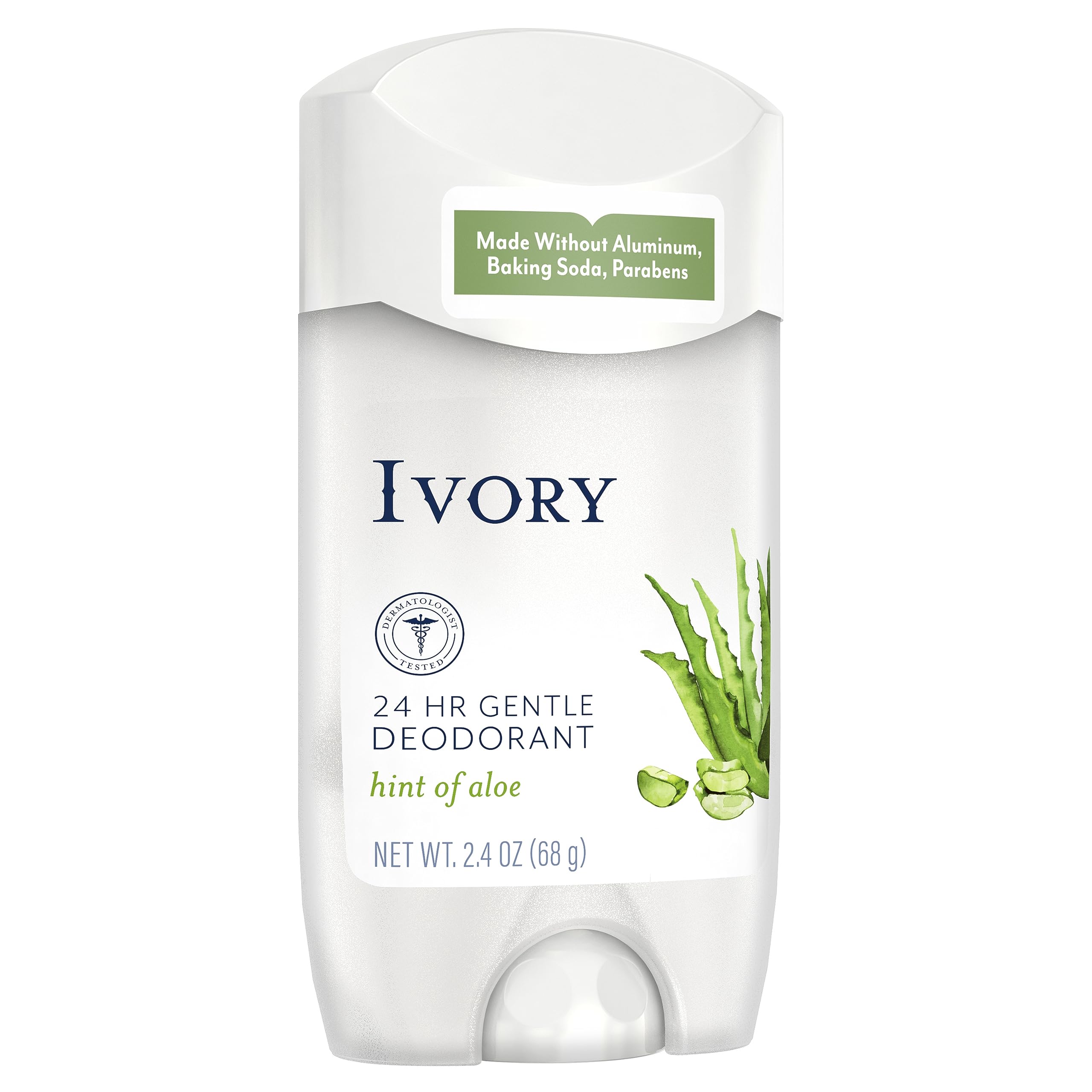 Ivory Aluminum Free Deodorant with Hint of Coconut — 24-Hour Gentle Odor Protection, 6-Pack