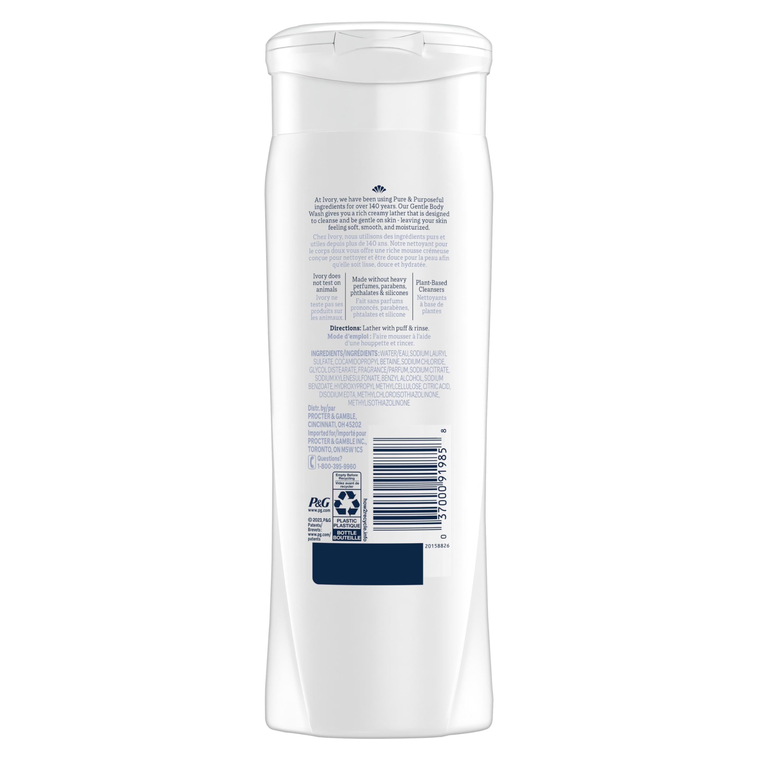 Ivory Lavender Body Wash, 21 oz – Gentle Lavender Cleanser