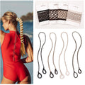 Ivyu Sport Hair Ties for Women – 4 Pack Braided Elastic Pony Tails (40 Inch)