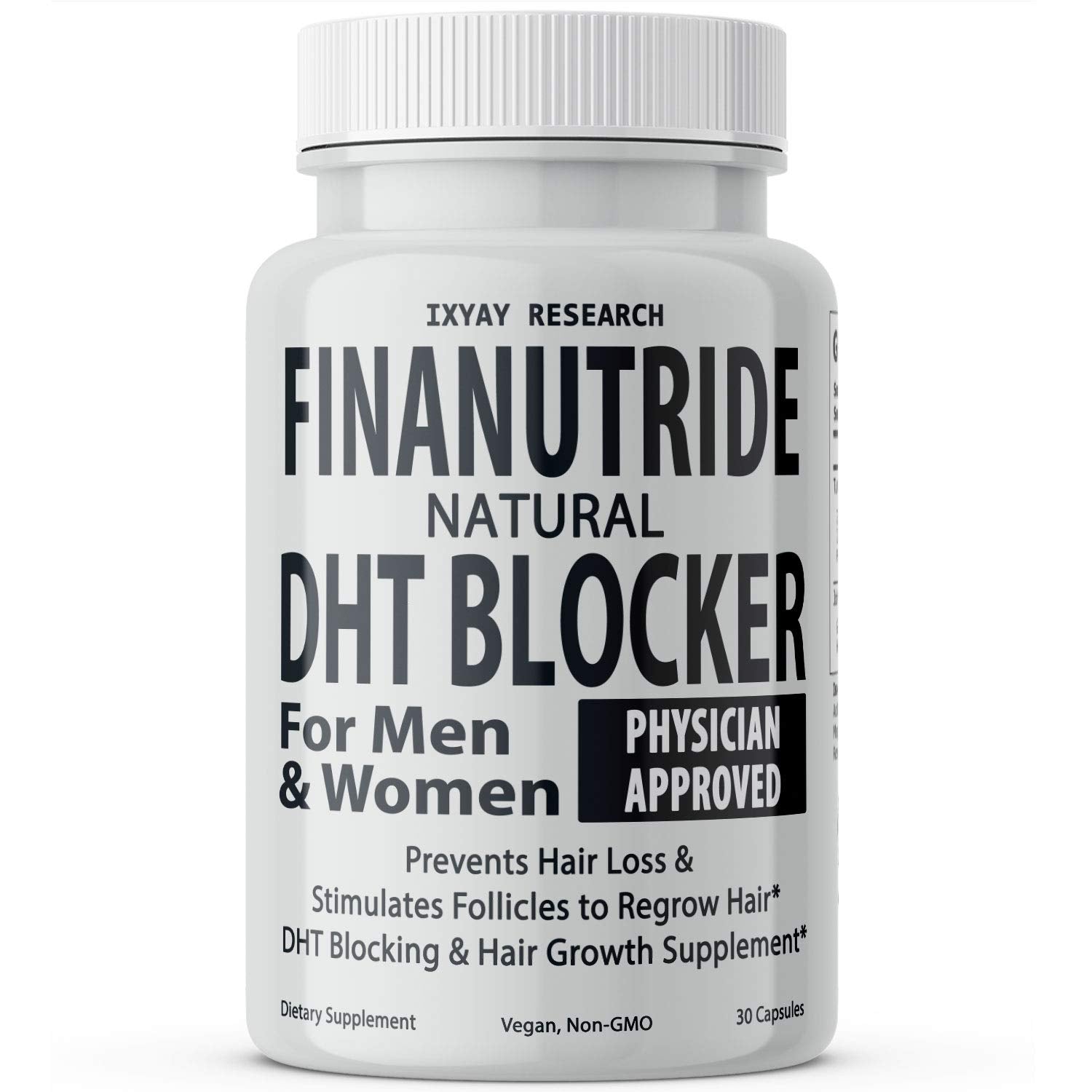 Finanutride | Natural DHT Blocker & Hair Growth Capsules | IXYAY RESEARCH