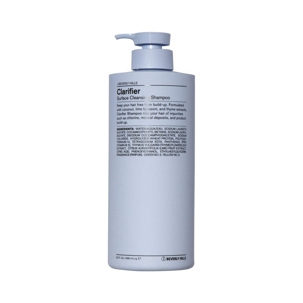J Beverly Hills Blue Clarifier Purifying Shampoo with Coconut Oil – Hydration for Hair, 32 oz