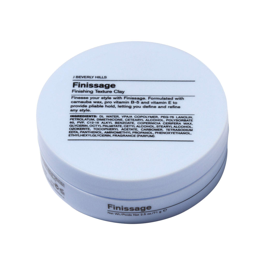 J Beverly Hills Blue Finissage Finishing Texture Cream with Vitamin E - Shine, Definition & Pliable Hold, 2.5 oz