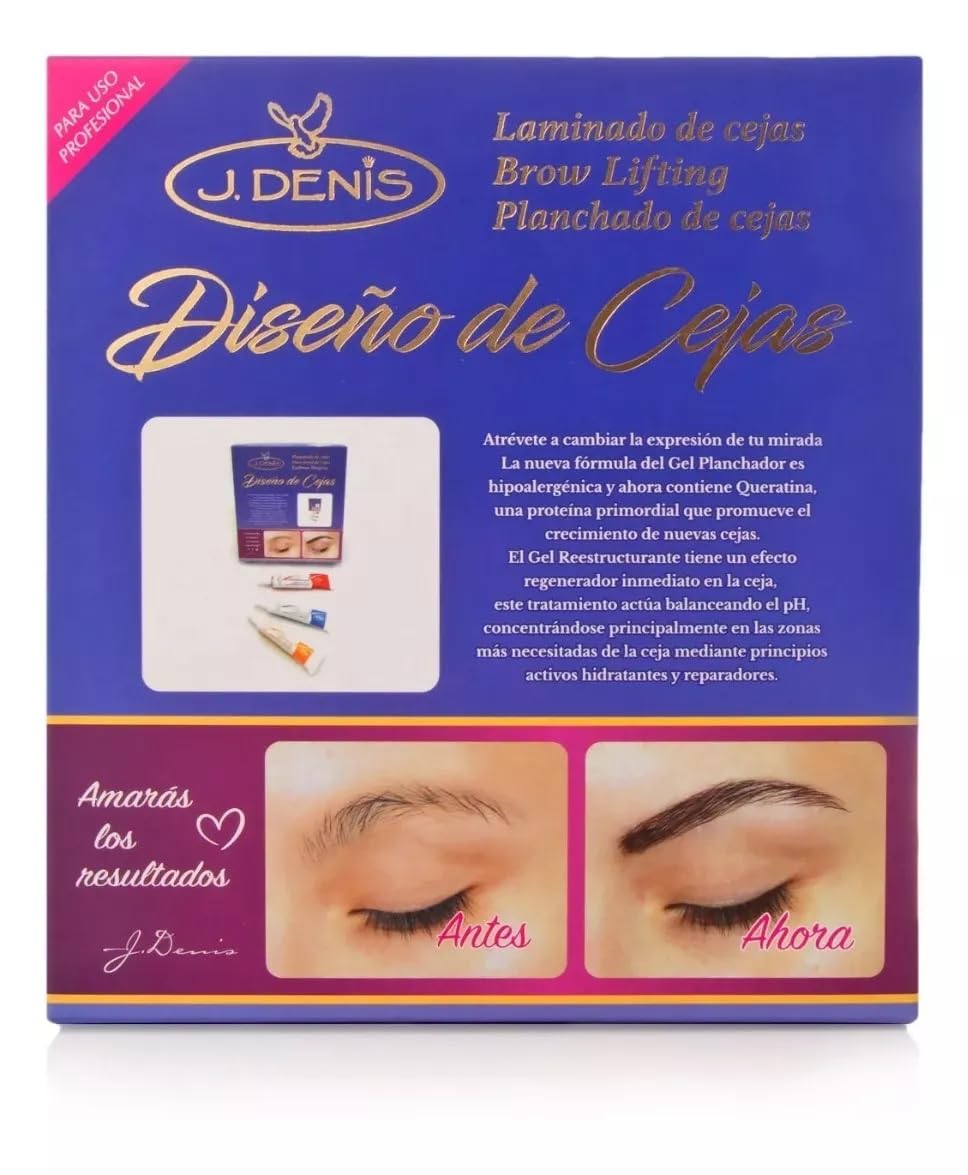 J. Denis Eyebrow Design Kit — At-Home Professional Lamination & Brow Styling