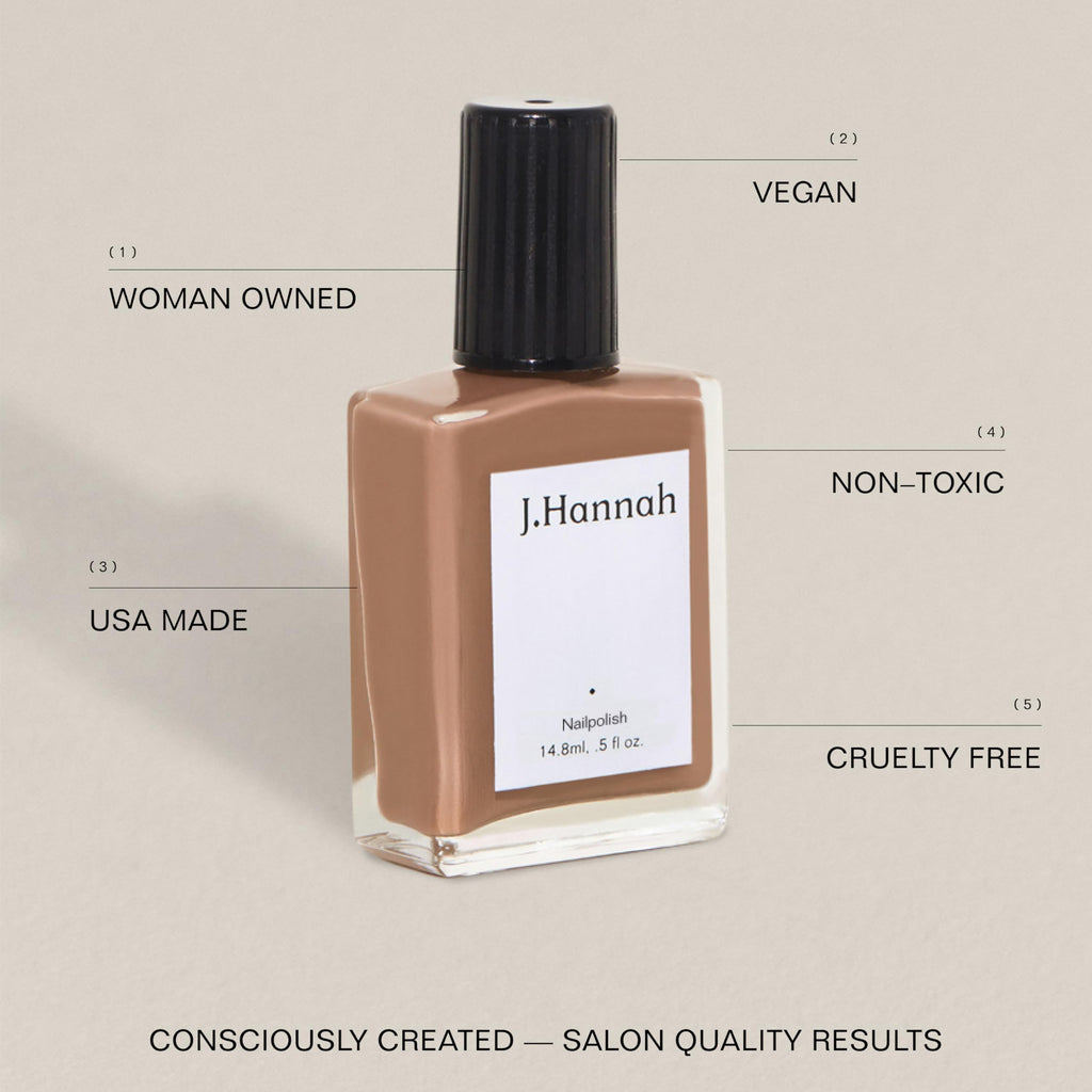 J. Hannah Nail Polish – Vegan, Non-Toxic, USA Made, Hepworth Earthy Wood