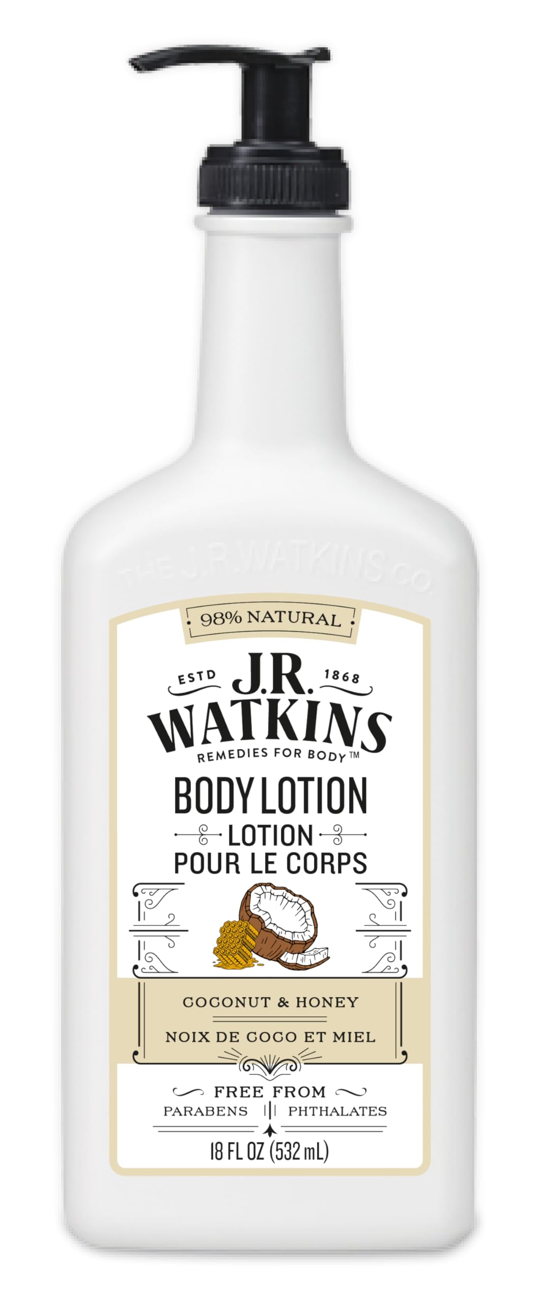 J.R. Watkins Coconut Milk and Honey Daily Moisturizing Lotion – 18 oz
