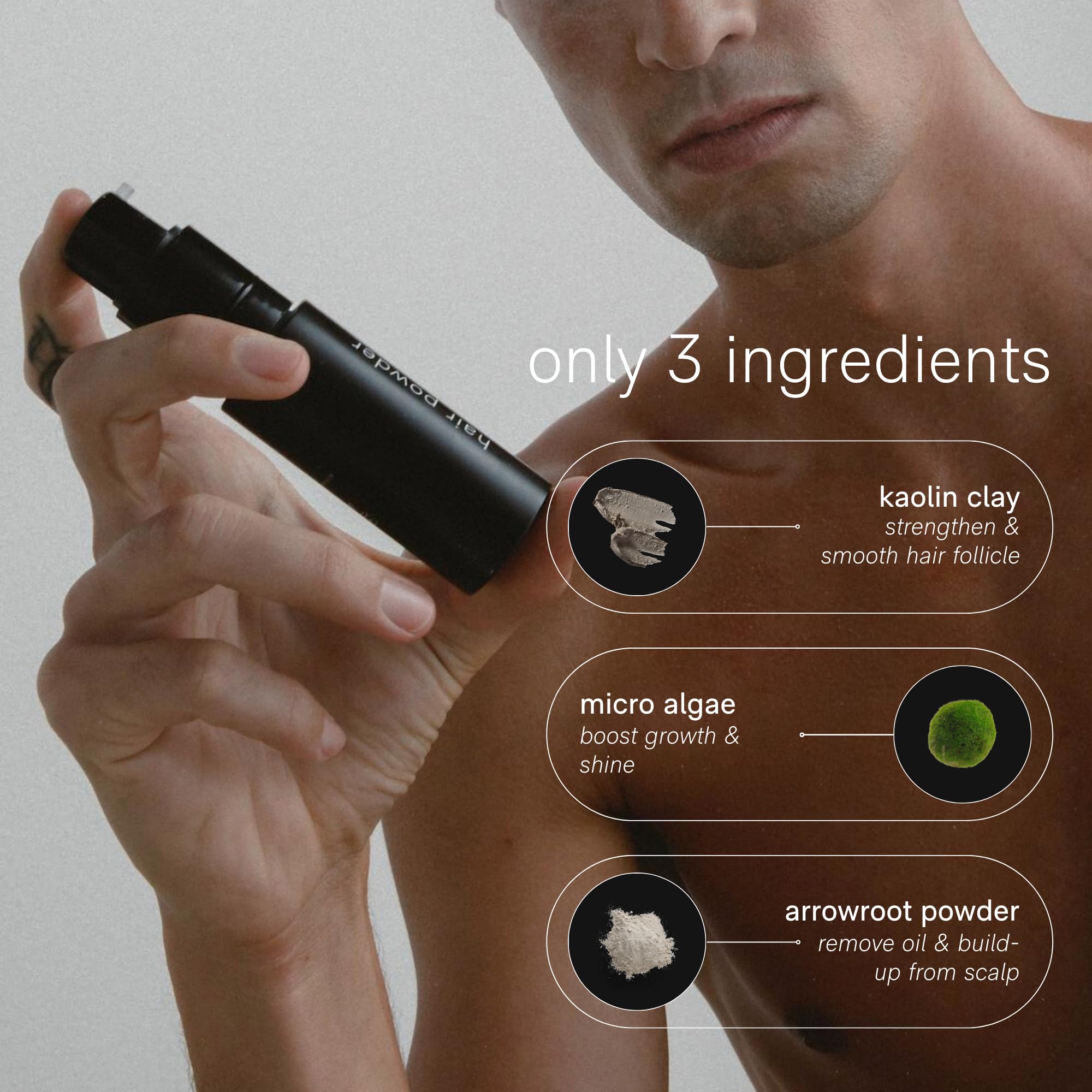 Jack Henry Dry Shampoo Powder (2oz) – Unscented & Alcohol-Free for All Hair Types