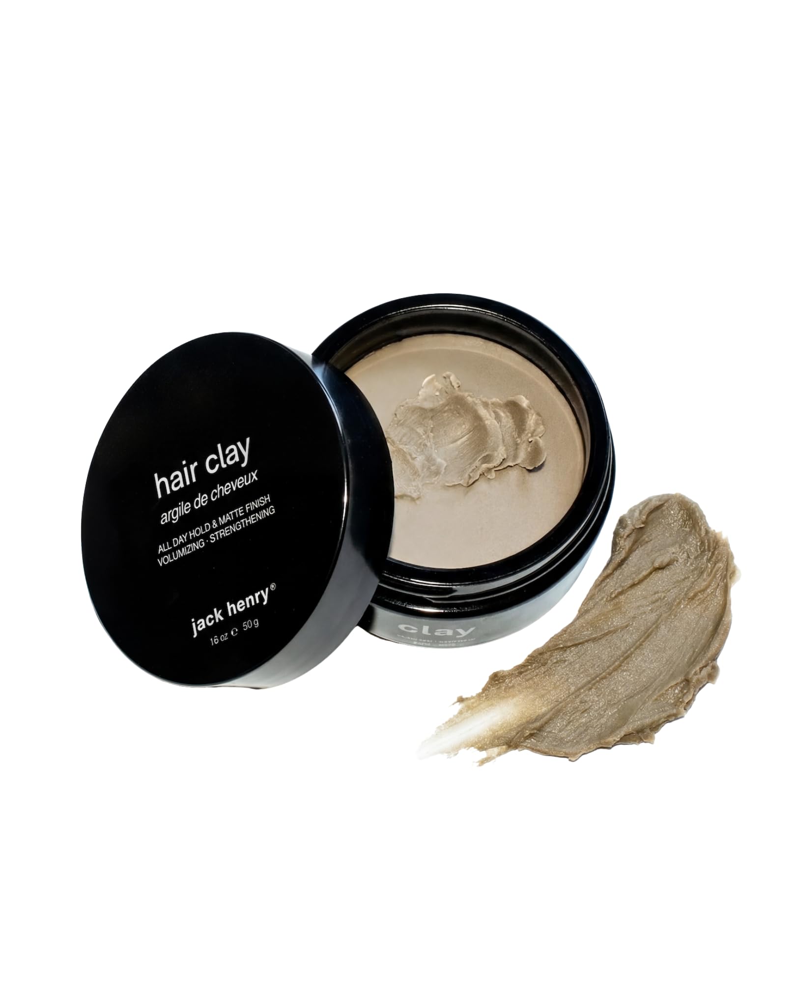 Jack Henry Premium Hair Clay for Men – Matte Finish, All-Day Hold (1.6 oz)