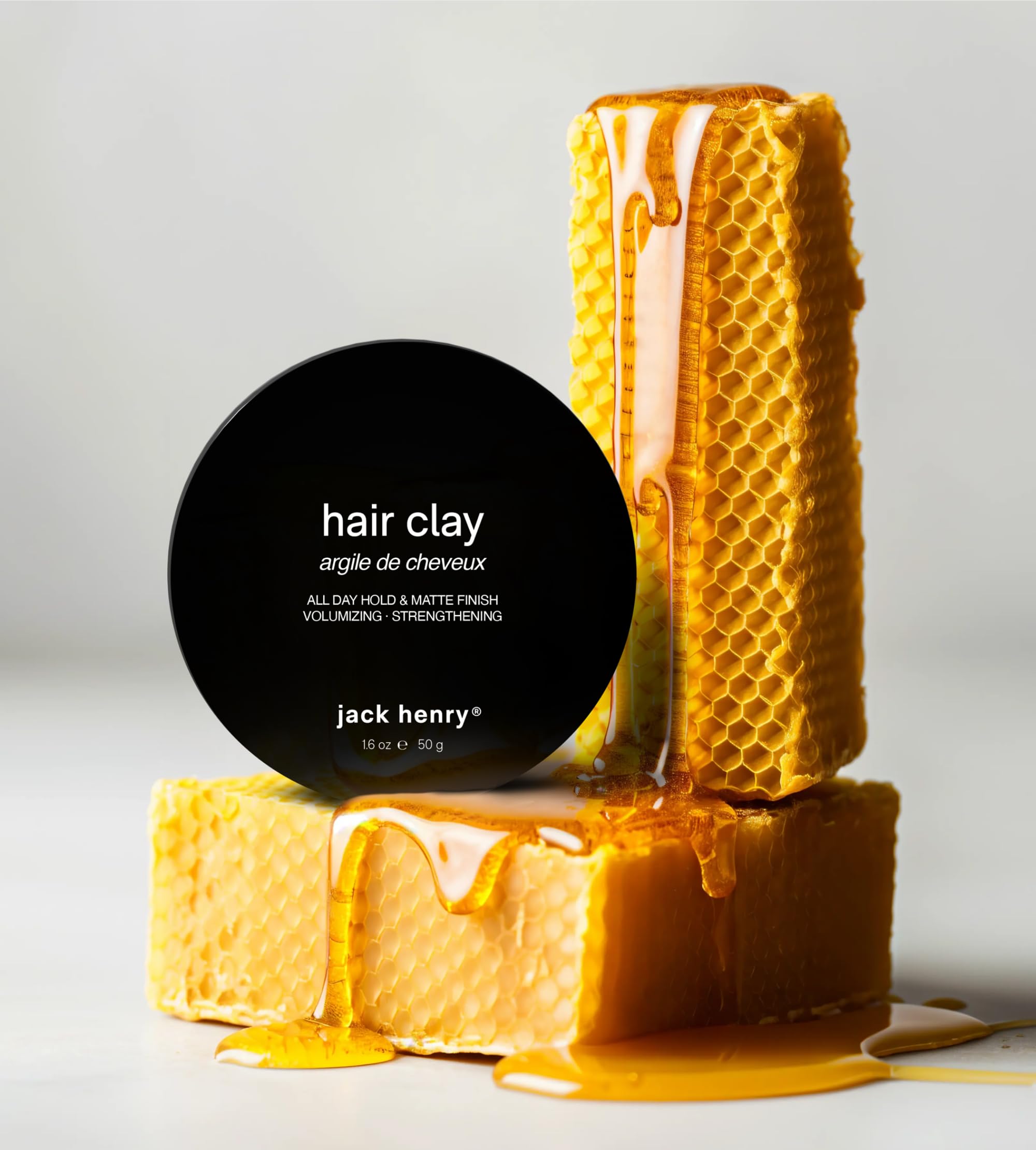 Jack Henry Premium Hair Clay for Men – Matte Finish, All-Day Hold (1.6 oz)