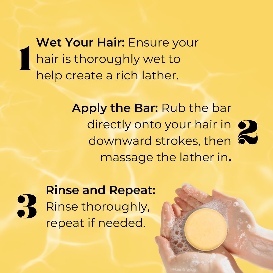 Jack59 All Natural Shampoo Bar for Normal Hair (3oz) | Volume, Shine & Static Reduction