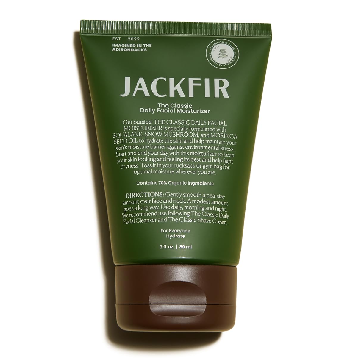 Jackfir The Classic Daily Facial Moisturizer – Organic, EWG Verified Face Cream for All Skin Types