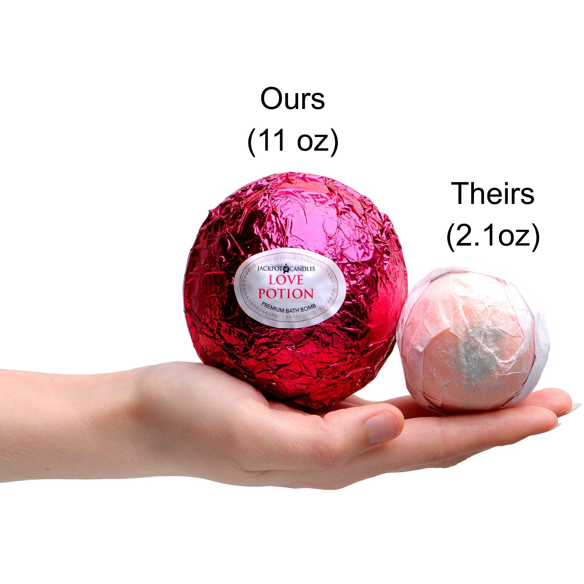 Mermaid Love Potion Bath Bombs Gift Set - 2 x 10oz with Hidden Ring Inside | Jackpot Candles