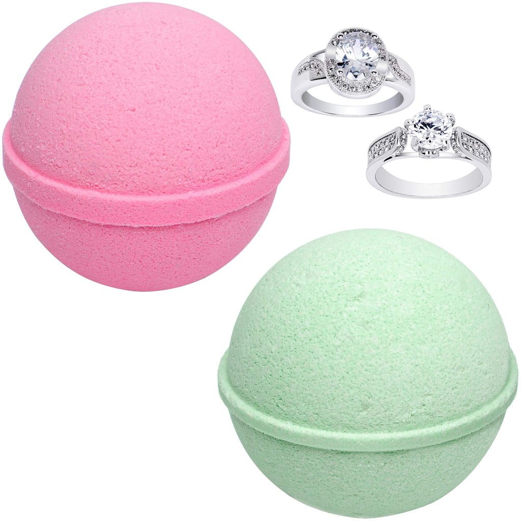 Mermaid Love Potion Bath Bombs Gift Set - 2 x 10oz with Hidden Ring Inside | Jackpot Candles